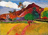 Tahitian Landscape by Paul Gauguin